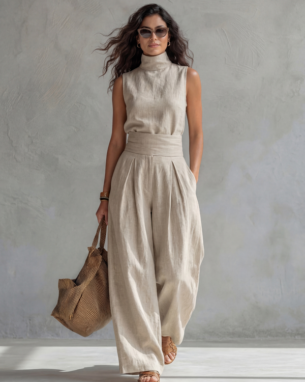 Matilde | Conjunto com top de gola alta