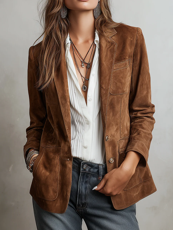 Marcelle | Blazer Vintage Castanho